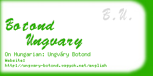 botond ungvary business card