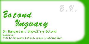 botond ungvary business card